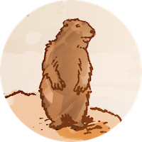 Illustration d'une marmotte.